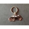 Porte-clés profil Fiat 500 (noir)