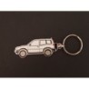 Porte-clés profil Nissan Terrano II 2, Ford Maverick, Mistral (blanc)