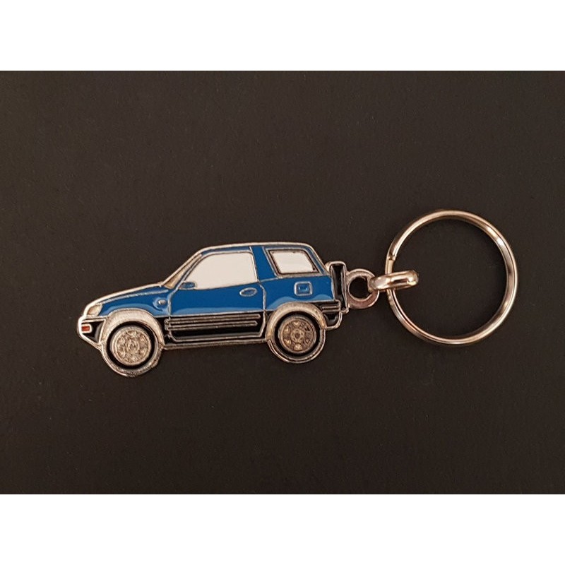 Porte-clés profil Toyota Rav4, XA10 SXA11 Fun Cruiser Max (bleu)