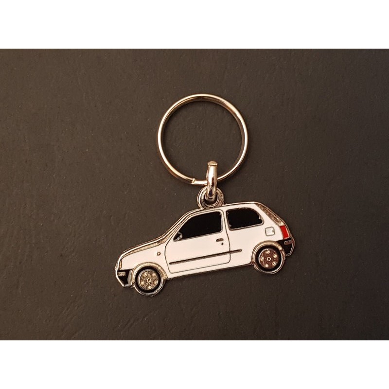 Porte-clés profil Nissan Micra, K11 (blanc)