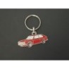 Porte-clés profil Fiat 128 coupé 3P et Seat 128 (rouge)