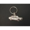 Porte-clés profil Fiat 131 Mirafiori Supermirafiori et Seat 131 (blanc)