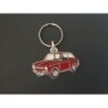 Porte-clés profil Fiat 850 et Seat 850 berline (jaune)