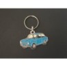 Porte-clés profil Fiat 850 et Seat 850 berline (bleu)