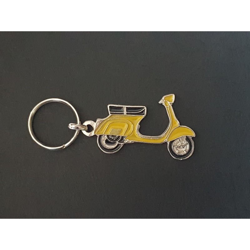 Porte-clés profil Vespa 125 150, Sprint VBB GL VLB (jaune)