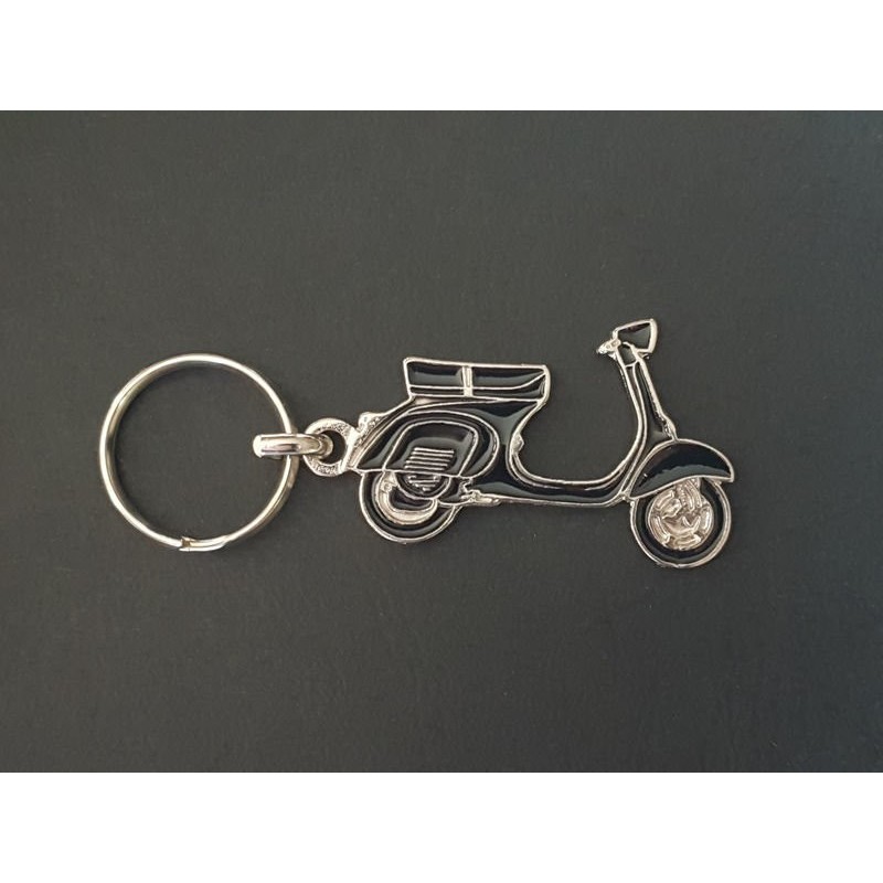 Porte-clés profil Vespa 125 150, Sprint VBB GL VLB (noir)