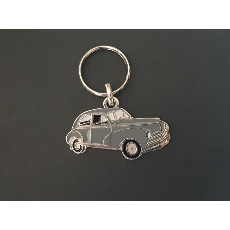 Porte-clés profil Peugeot 203 berline (gris)