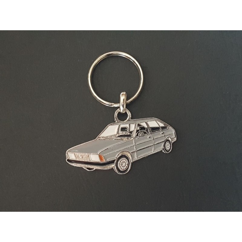 Porte-clés profil Simca Talbot 1307 1308 1309 1510, Chrysler 150 (gris)