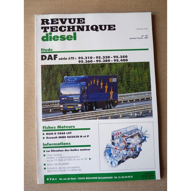 RTD DAF 95 310 330 350 360 380 400 ATI. WS 225 à 295