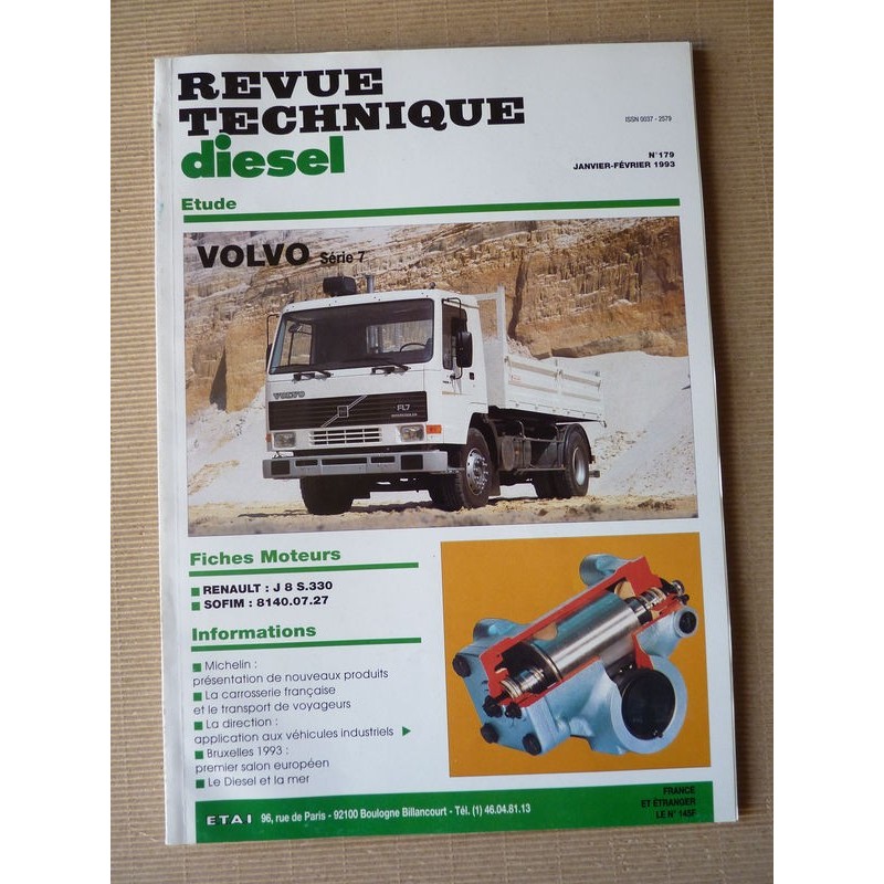 RTD Volvo FL7, FS7 TFL7 TFLA depuis 1985. TD71 TD73 TDF71