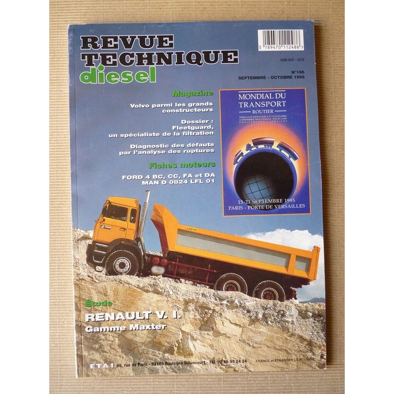 RTD Renault Maxter 270, 300, 340. MIDR 06.20.45