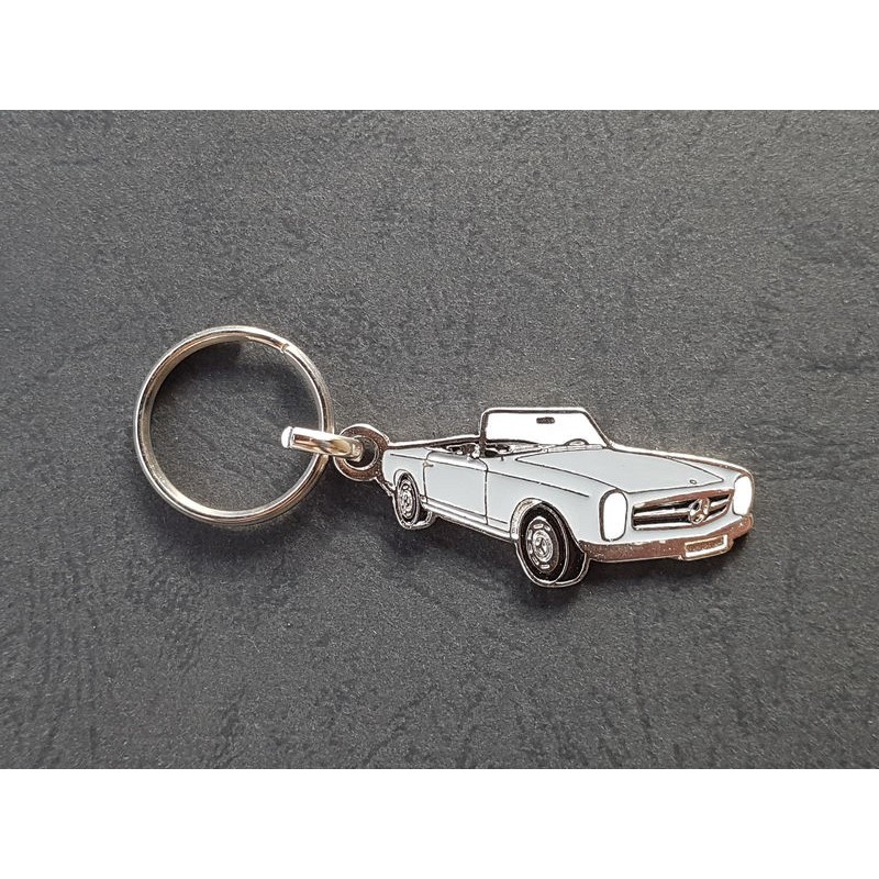 Porte-clés profil Mercedes Pagode w113, 230SL 250SL 280SL (gris)
