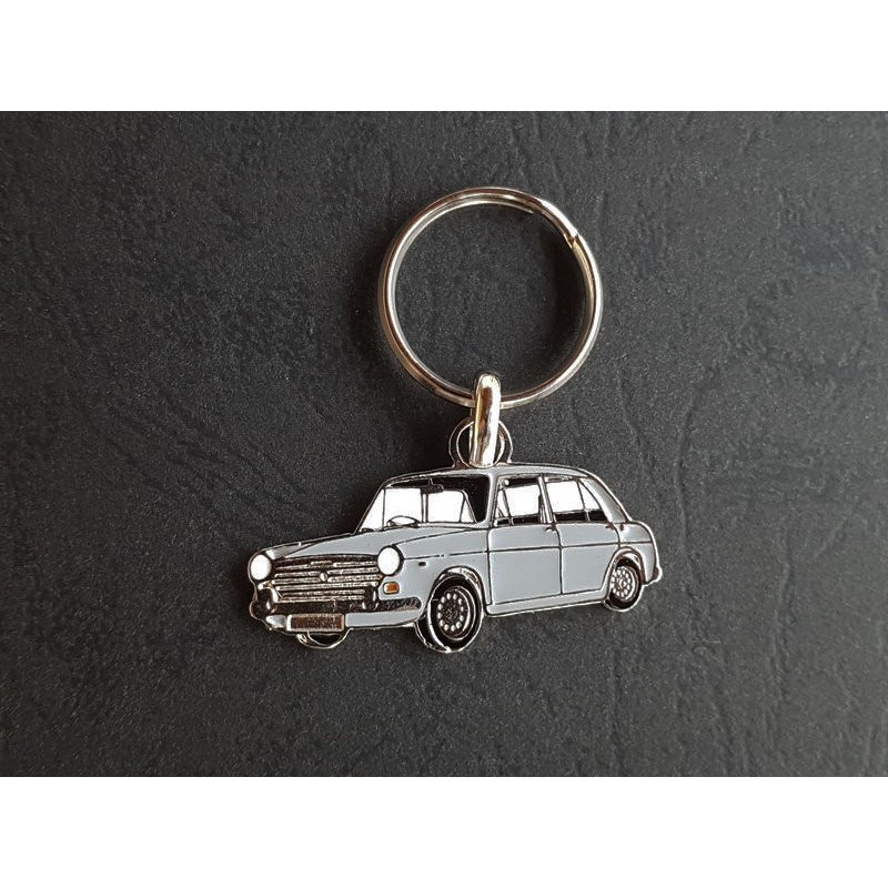 Porte-clés profil Austin et Morris 1300, BMC ADO16 (gris)