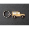 Porte-clés profil Land Rover 90, Defender (beige)