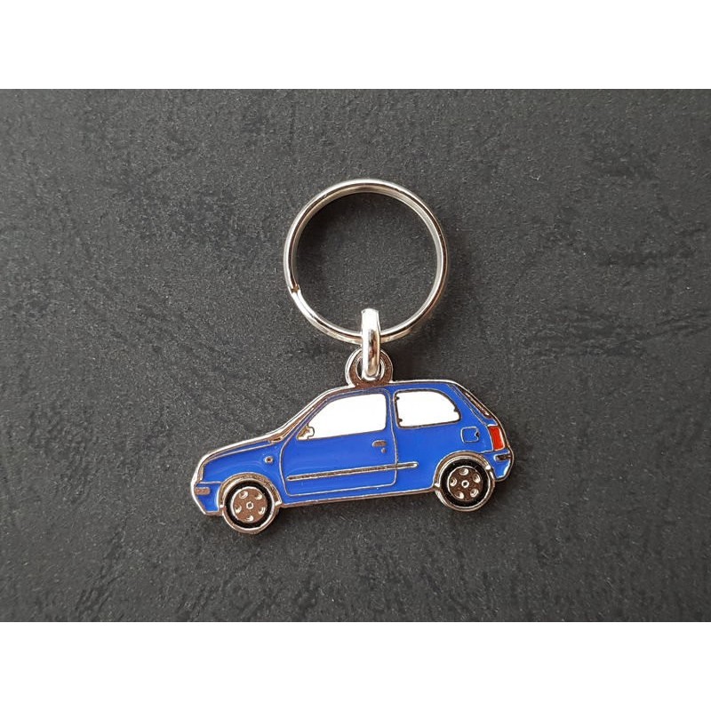 Porte-clés profil Nissan Micra, K11 (bleu)