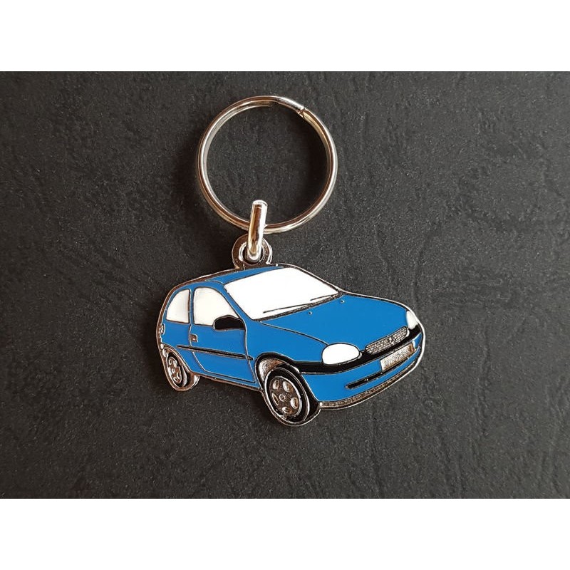 Porte-clés profil Opel Corsa B, Vauxhall, Gsi, Holden Barina SB (bleu)