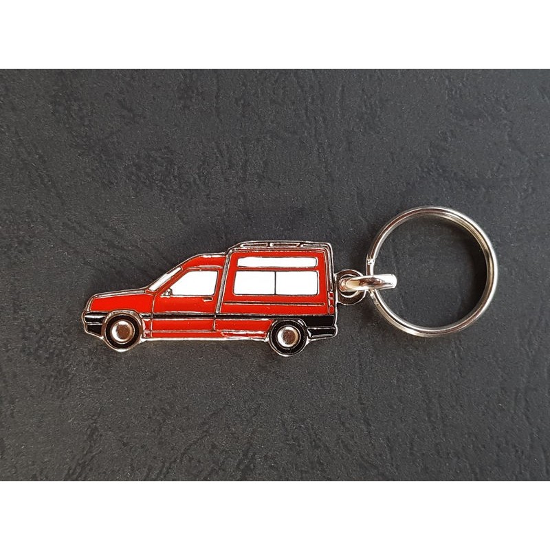 Porte-clés profil Renault Express, Extra Rapid van (rouge)