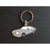 Porte-clés profil Opel Manta B, GSI, 400, GT/E GTE, S, Vauxhall Cavalier (gris)