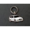 Porte-clés profil Volkswagen Golf 3 III, GTi TDi VR6, mk3 (blanc)