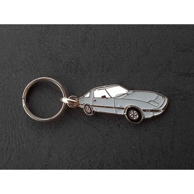 Porte-clés profil Mazda RX-7 RX7, Turbo Savana SA (gris)