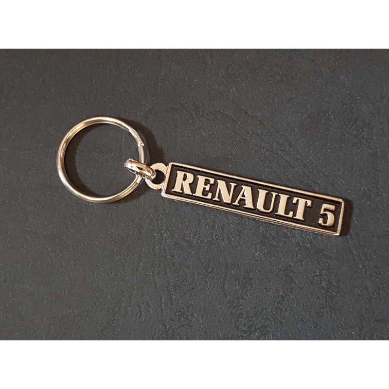 Porte-clés plaque Renault 5, L LS TL GTL TX Lauréate, R5 GTR GTX GTD, Alpine