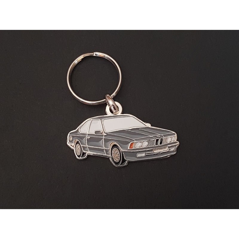 Porte-clés profil BMW E24, 628CSi 630CS 633CSi 635CSi 628 630 633 635 (gris)
