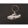 Porte-clés profil Renault 19 cabriolet, 1.8 16S RSi (blanc)