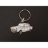 Porte-clés profil Simca Aronde P60, Étoile Élysée Montlhéry Deluxe Rush (blanc)