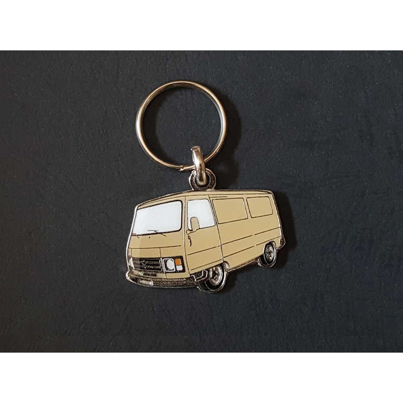 Porte-clés profil Peugeot J9 (beige)