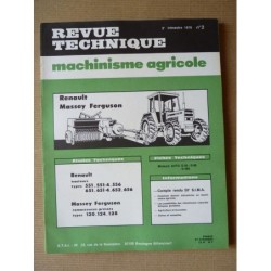 RTMA Renault 551, 551-4, 556, 651, 651-4, 652, 656. Massey Ferguson presse 120, 124, 128