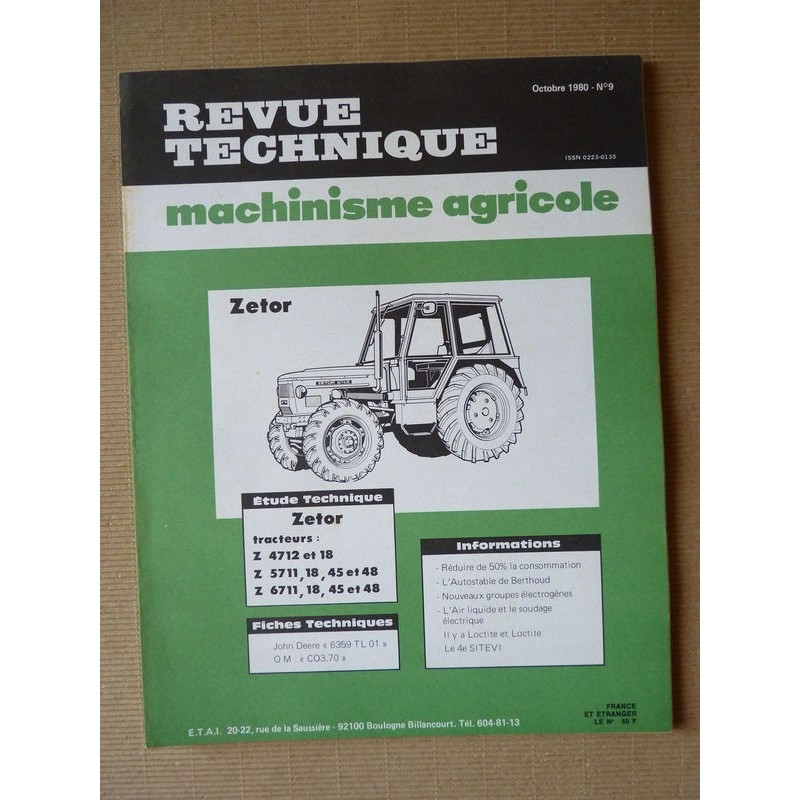 RTMA Zetor Z4712 Z4718 Z5711 Z5718 Z5745 Z5748 Z6711 Z6718 Z6745 Z6748. Z4701 Z5501 Z6701