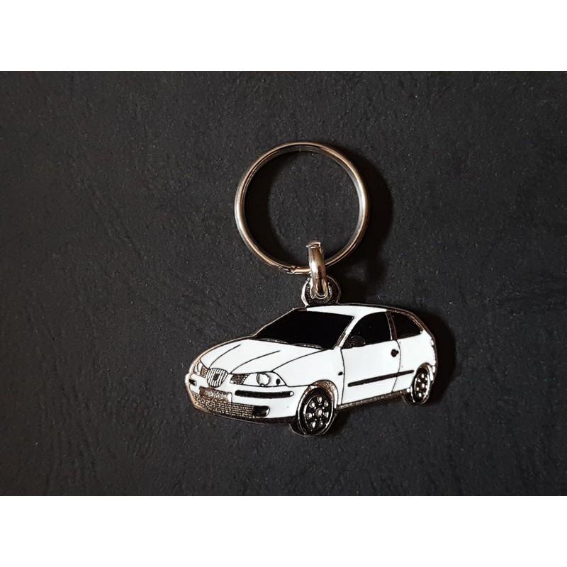 Porte-clés profil Seat Ibiza mk3 6L (blanc)