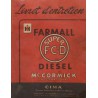 McCormick IH Farmall Super FC-D, notice d'entretien