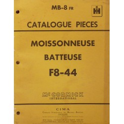 McCormick IH moissonneuse F8-44, catalogue de pièces
