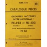 McCormick IH groupe moteur FC-123, FD-123, catalogue de pièces