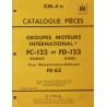 McCormick IH groupe moteur FC-123, FD-123, catalogue de pièces