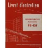 McCormick IH moissonneuse F8-151, notice d'entretien