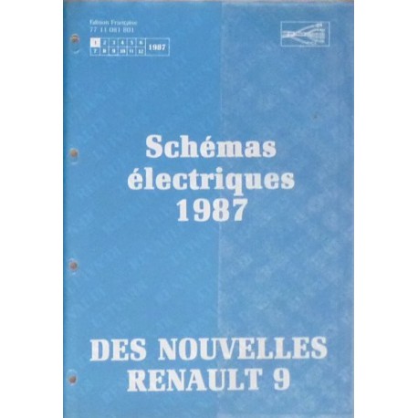 Renault 9, schémas électriques 1987