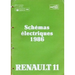 Renault 11, schémas électriques 1986