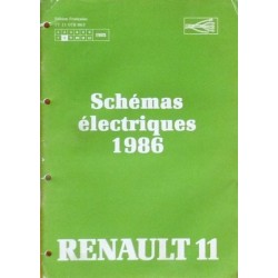 Renault 11, schémas électriques 1986