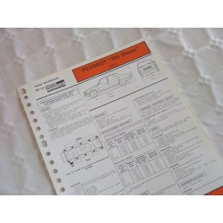 Fiche technique Peugeot 305 Diesel, phase 2