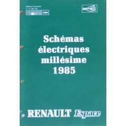 Renault Espace I, schémas électriques 1985