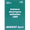 Renault Espace I, schémas électriques 1985