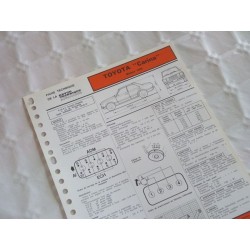 Fiche technique Toyota Carina 1600