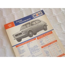 Mobil Fiche technique Fiat 127