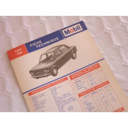 Mobil Fiche technique Fiat 128