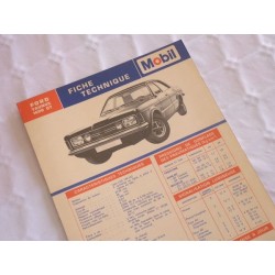 Mobil Fiche technique Ford Taunus TC 1600 GT