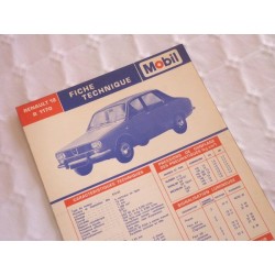 Mobil Fiche technique Renault 12, R1170