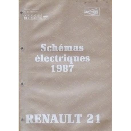 Renault 21, schémas électriques 1987