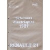 Renault 21, schémas électriques 1987